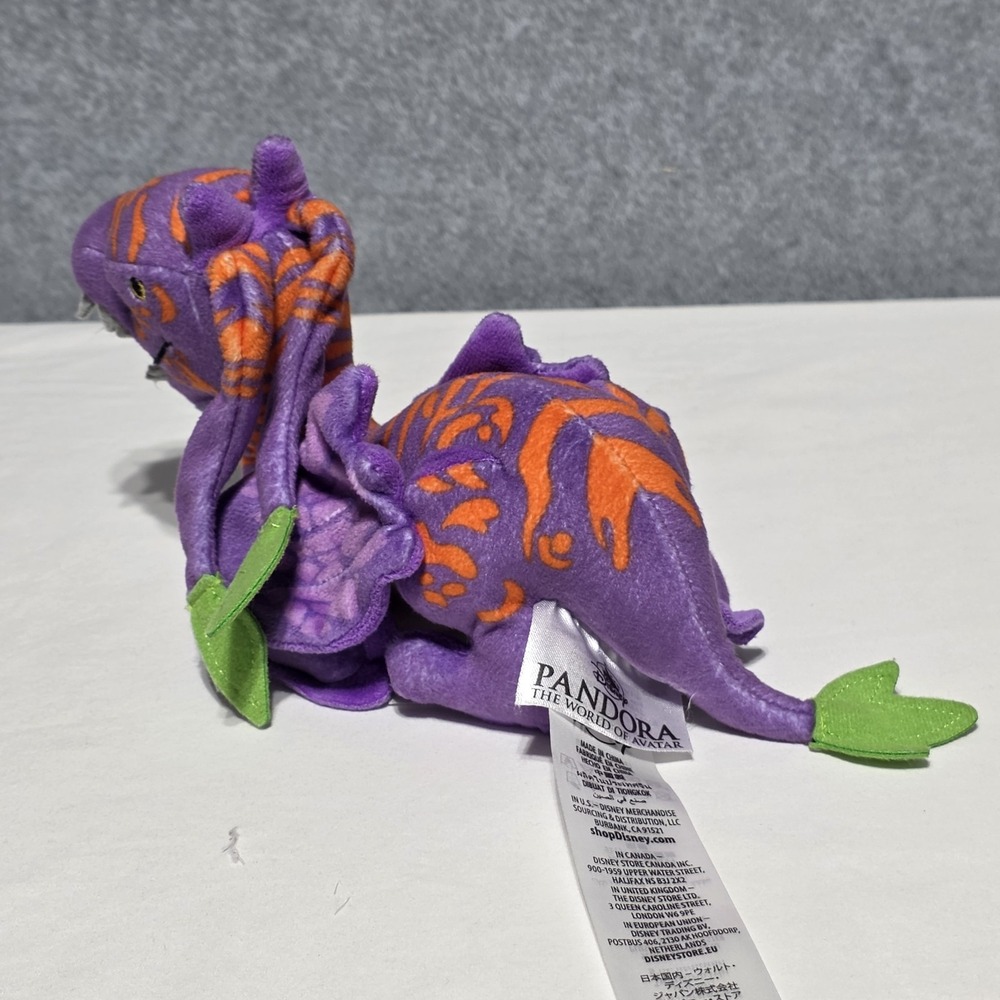 Disney Parks Pandora World of Avatar Purple Orange Banshee Shoulder Plush 10" - Picture 2 of 10